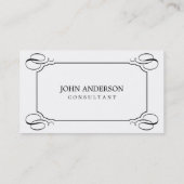 Elegante Visitenkarte (Rückseite)