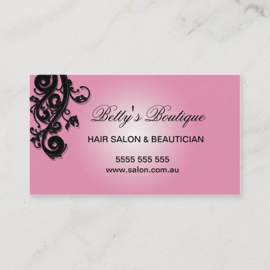 Elegante Visitenkarte (Vorderseite)