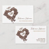 Elegante Visitenkarte Barista und Kaffeefelder (Vorne/Hinten)