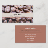 Elegante Visitenkarte Barista und Kaffeefelder (Vorne/Hinten)