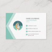 Elegante Visitenkarte der Türkei (Rückseite)