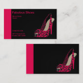 Elegante Visitenkarte für das Schuhgeschäft der (Vorne/Hinten)