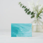 Elegante Visitenkarte für einen Therapeuten (Stehend Vorderseite)