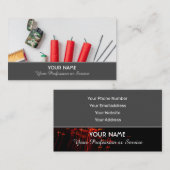 Elegante Visitenkarte für Feuerwerkskörper (Vorne/Hinten)