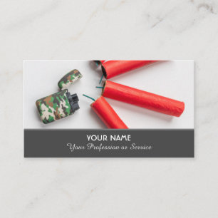 Elegante Visitenkarte für Feuerwerkskörper