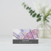 Elegante Visitenkarte für Finanzexperten (Stehend Vorderseite)
