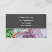 Elegante Visitenkarte für Finanzexperten (Rückseite)