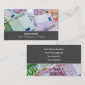 Elegante Visitenkarte für Finanzexperten (Vorne/Hinten)