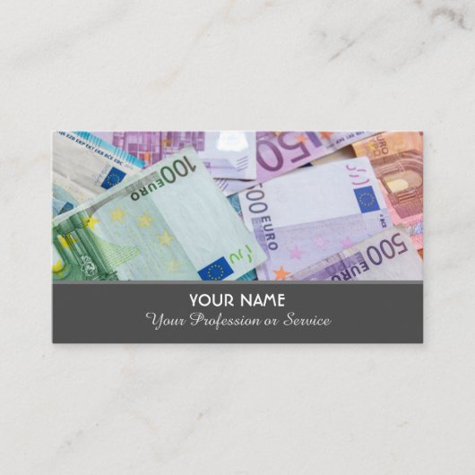 Elegante Visitenkarte für Finanzexperten (Vorderseite)