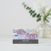 Elegante Visitenkarte für Finanzexperten (Stehend Vorderseite)