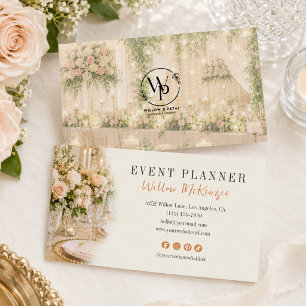 Elegante Visitenkarte für Floral-Event-Planer