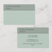 Elegante Visitenkarte für Frauen (Vorne/Hinten)