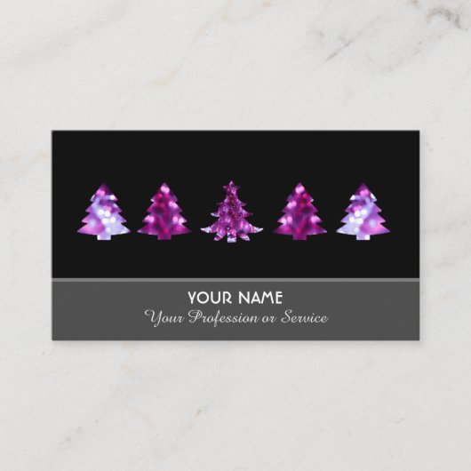 Elegante Visitenkarte für Funkeldienste (Vorderseite)