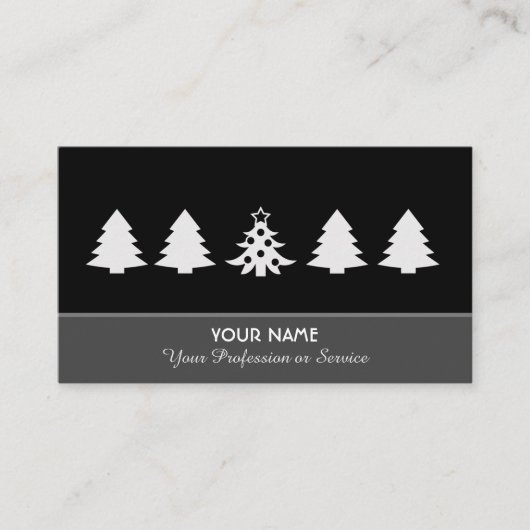 Elegante Visitenkarte für Funkeldienste (Vorderseite)