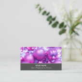 Elegante Visitenkarte für Funkeldienste (Stehend Vorderseite)