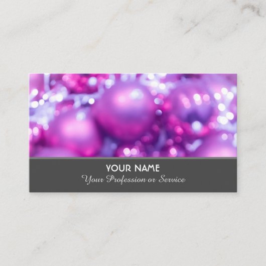 Elegante Visitenkarte für Funkeldienste (Vorderseite)