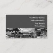 Elegante Visitenkarte für Motorradexperten (Rückseite)