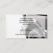 Elegante Visitenkarte für Rad- und Reifenexperten (Rückseite)