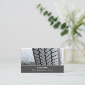 Elegante Visitenkarte für Rad- und Reifenexperten (Stehend Vorderseite)