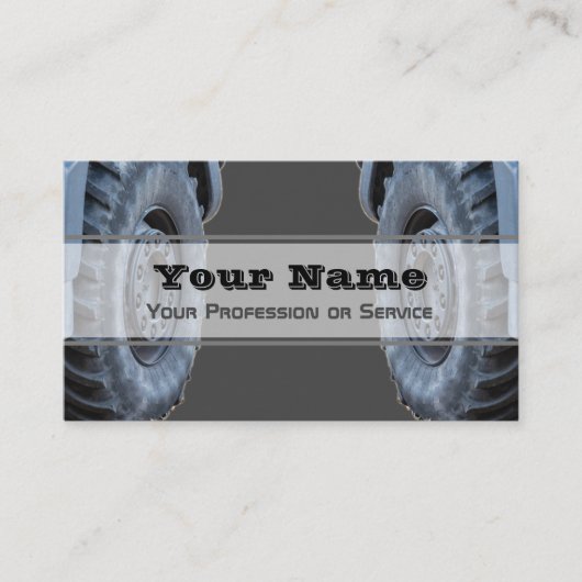 Elegante Visitenkarte für Rad- und Reifenexperten (Vorderseite)