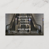 Elegante Visitenkarte für Rolltreppenexperten (Rückseite)