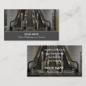 Elegante Visitenkarte für Rolltreppenexperten (Vorne/Hinten)