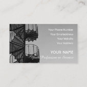 Elegante Visitenkarte für Rolltreppenexperten (Rückseite)