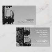 Elegante Visitenkarte für Rolltreppenexperten (Vorne/Hinten)