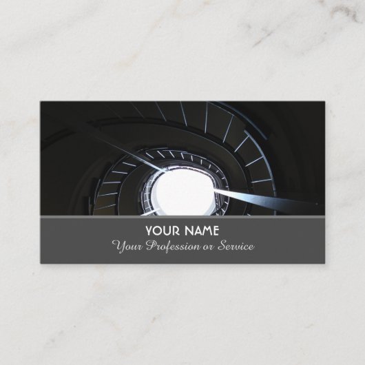 Elegante Visitenkarte für Rolltreppenexperten (Vorderseite)