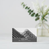 Elegante Visitenkarte für Rolltreppenexperten (Stehend Vorderseite)