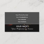 Elegante Visitenkarte für Service-Experten (Rückseite)