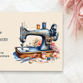 Elegante Visitenkarte für Vintage Nähmaschine