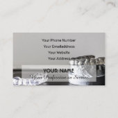 Elegante Visitenkarte für Zahnärzte (Rückseite)