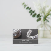 Elegante Visitenkarte für Zahnärzte (Stehend Vorderseite)