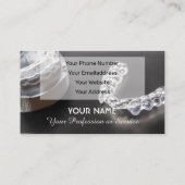 Elegante Visitenkarte für Zahnärzte (Rückseite)