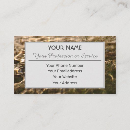 Elegante Visitenkarte in klarem, fließendem Design (Rückseite)