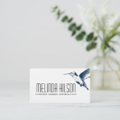 Elegante Visitenkarte - Kolibri (Stehend Vorderseite)