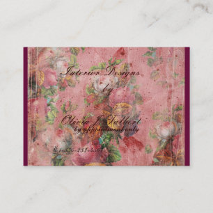 Elegante Visitenkarte mit Blumenmotiv