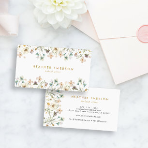 Elegante Visitenkarte mit floralem Muster