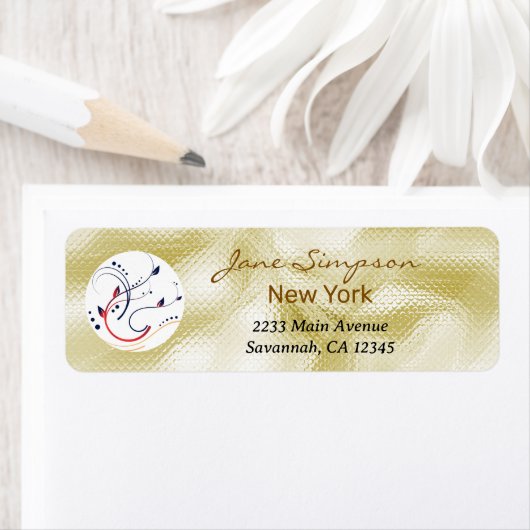 Elegante Visitenkarte mit Goldtextur-Logo (Insitu)