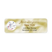 Elegante Visitenkarte mit Goldtextur-Logo (Vorne)