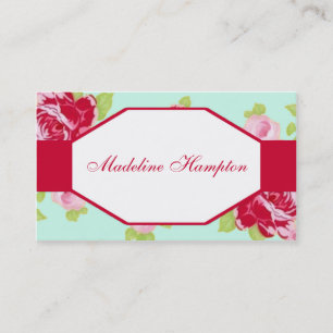 Elegante Visitenkarte mit Rose