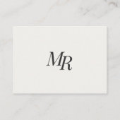 Elegante Visitenkarte | Modernes Design 3,5" × 2,5 (Rückseite)