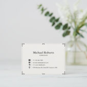 Elegante Visitenkarte | Modernes Design 3,5" × 2,5 (Stehend Vorderseite)