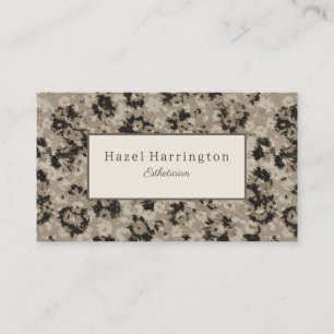 Elegante Visitenkarte Modernes, florales Abstrakte