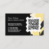 Elegante Visitenkarte - QR-Code (Rückseite)