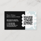 Elegante Visitenkarte - QR-Code (Rückseite)