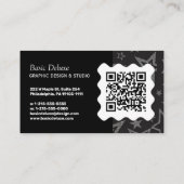 Elegante Visitenkarte - QR-Code (Rückseite)
