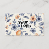 Elegante Visitenkarte – QR-Code & Logo (Vorderseite)