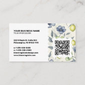 Elegante Visitenkarte – QR-Code & Logo (Rückseite)